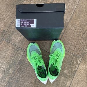 Nike Zoomx Vaporfly Next% Electric Green Sz. 8.5